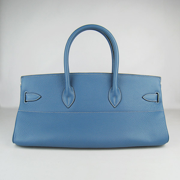 Hermes Birkin 6109 Togo Leather Bag Blue 42cm Gold