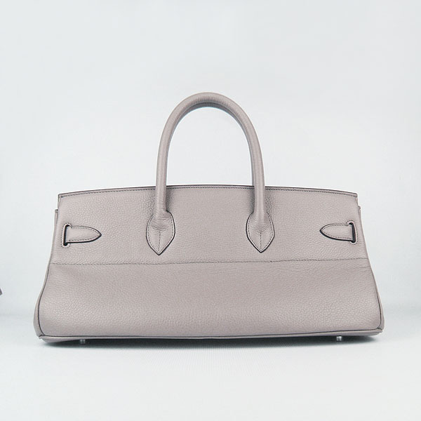 Hermes Birkin 6109 Togo Leather Bag Grey 42cm Silver