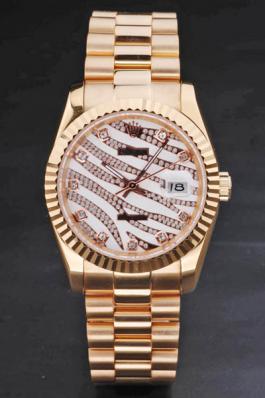 Rolex Datejust 18k Rose-Gold Plated Steel 34mm Watch-RD3753