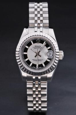 Rolex Datejust Black Surface Stainless Steel Watch-RD3779