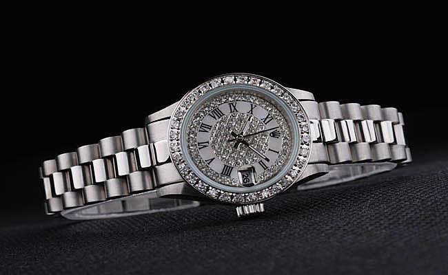 Rolex Datejust Diamond&White Surface 25 Mm Women Watch-RD3853