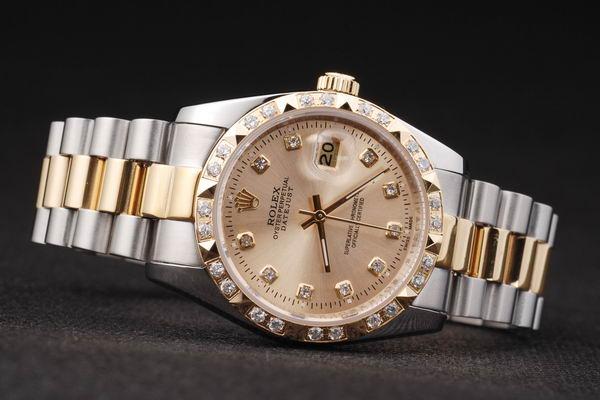 Rolex Datejust Diamond Bzel Stainless Steel Watch-RD2410