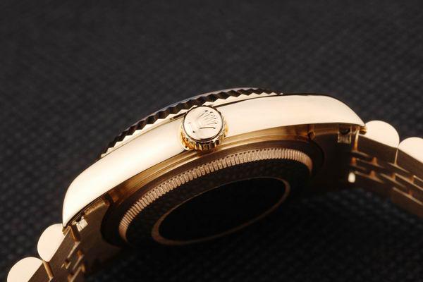Rolex Datejust Golden Cutwork Stainless Steel Watch-RD2401