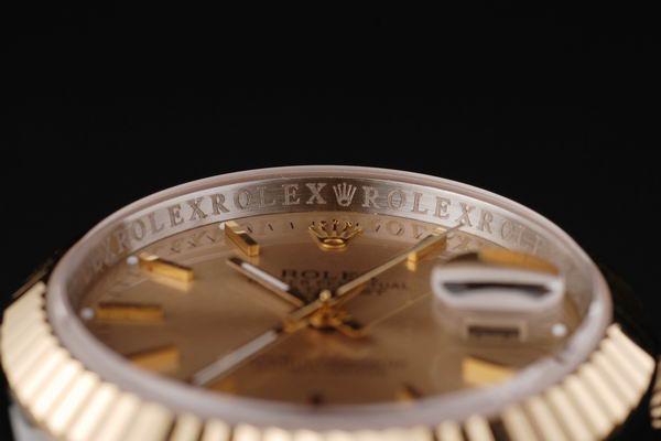 Rolex Datejust Golden Round Cutwork Men Watch-RD2363