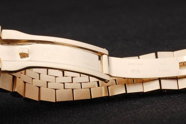 Rolex Datejust Mechanism Golden Bezel&White Surface Watch-RD2376