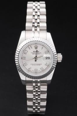 Rolex Datejust Mechanism Silver Bezel White Surface -RD2454