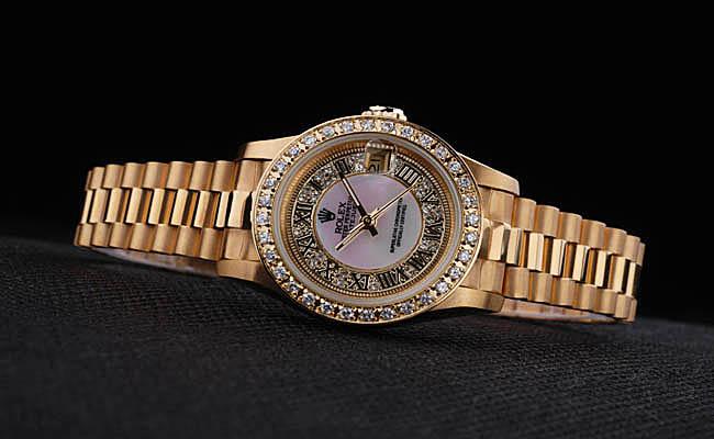 Rolex Datejust Rose Gold 25 mm Women Watch-RD3850