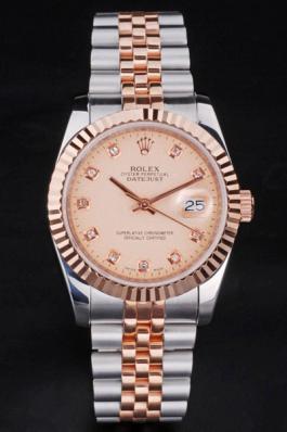 Rolex Datejust Rose Gold Surface 34mm Men Watch-RD3848