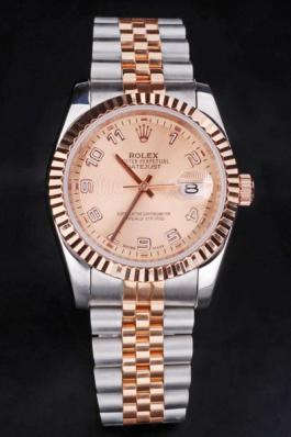 Rolex Datejust Rose Gold Surface Men Watch-RD3859