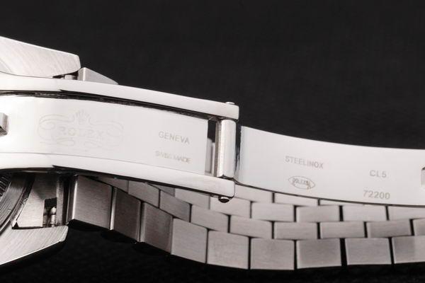 Rolex Datejust Silver Bezel Black Surface Watch-RD2393