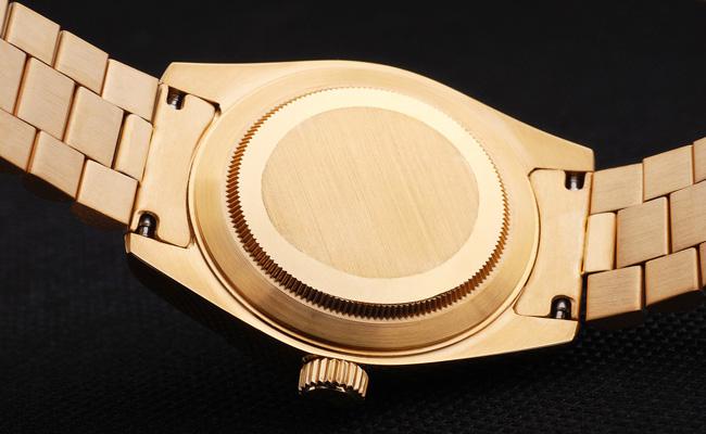 Rolex Day-Date 33 mm Gold Cutwork Watch-RD2946