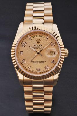 Rolex Day-Date Golden Surface Watch-RD3817