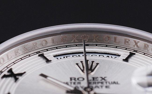 Rolex Day-Date Silver&White Cutwork 34mm Men Watch-RD3822