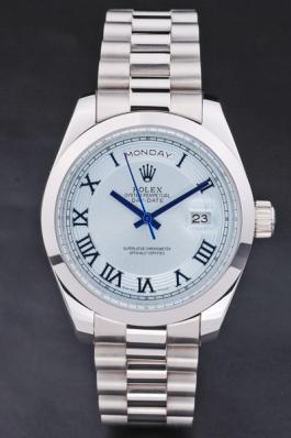 Rolex Day-Date White Stainless Steel Watch-RD2877