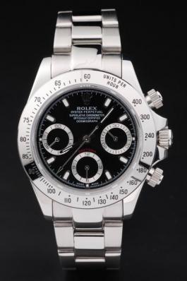 Rolex Daytona Mechanism Black Stainless Steel Watch-RD2422