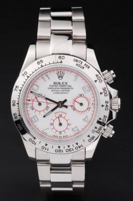 Rolex Daytona Mechanism White Stainless Steel Watch-RD4029