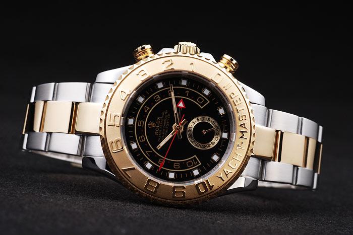 Rolex Yacht-Master II Golden Bezel&Black Surface Watch-RY3329