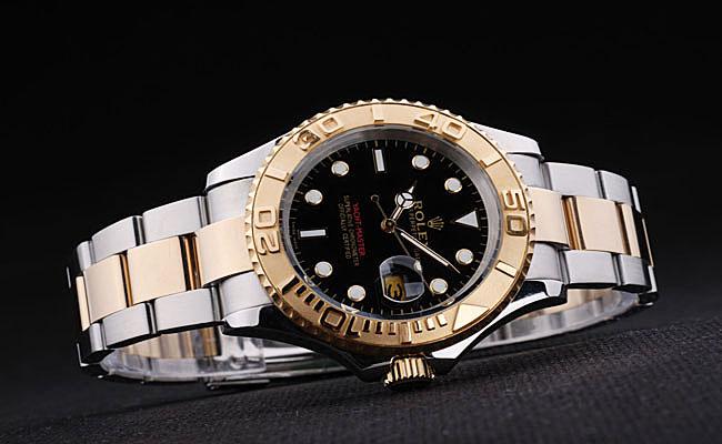 Rolex Yacht-Master II Golden Bezel&Black Surface Watch-RY3903