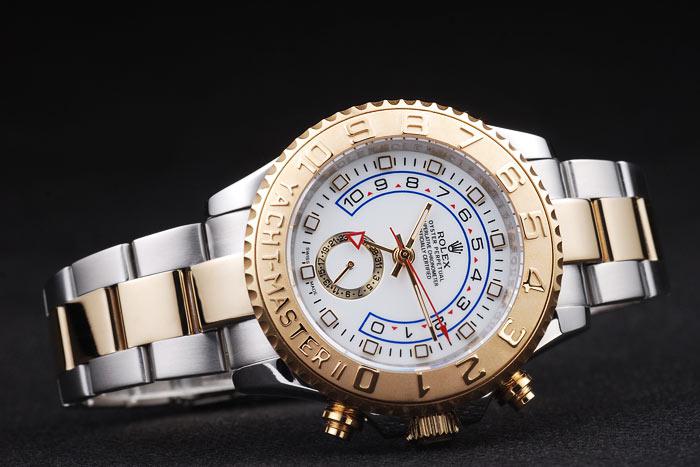 Rolex Yacht-Master II Golden Bezel&White Surface Watch-RY3331