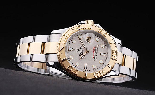 Rolex Yacht-Master II Golden Bezel&White Surface Watch-RY3746
