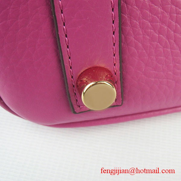 Hermes Birkin 25cm Embossed Leather Handbag 6068 Peachblow Gold Palladium Hardware