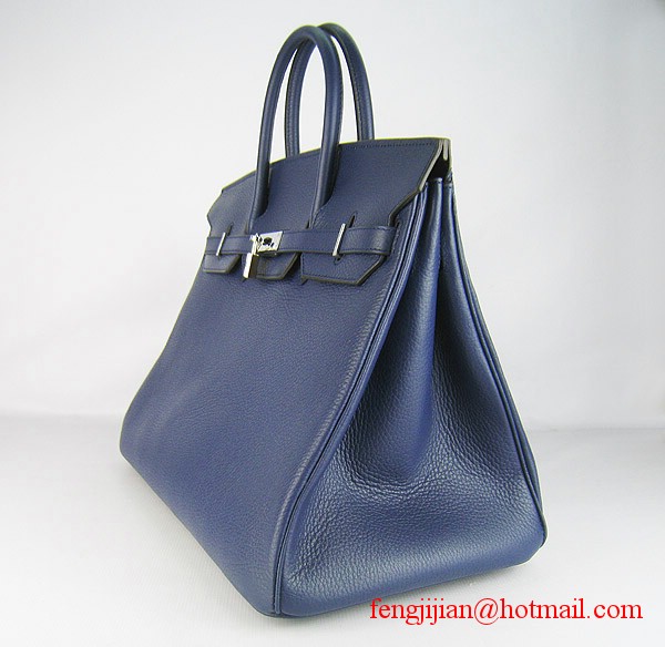 Hermes Birkin 40cm Togo Bag Dark Blue 6099