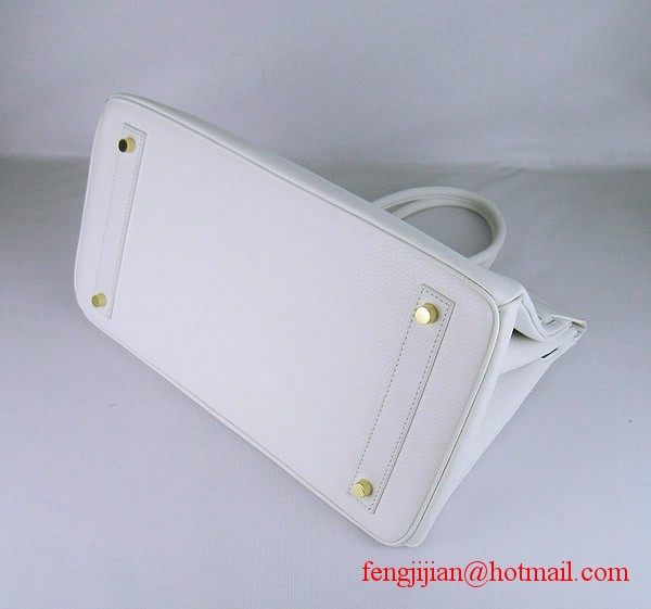 Hermes Birkin 40cm Togo Bag 6099 Light White gold padlock