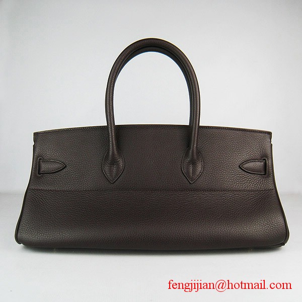 Hermes Birkin 42cm Togo Leather Bag 6109 gold padlock Dark Coffee
