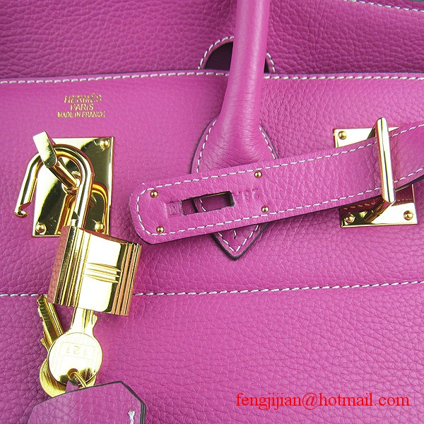 Hermes Birkin 42cm Togo Leather Bag 6109 Peachblow gold padlock
