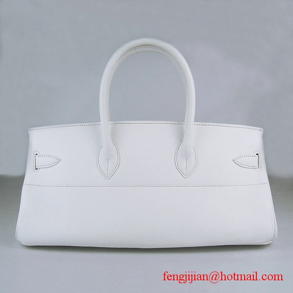 Hermes Birkin 42cm Togo Leather Bag 6109 White gold padlock