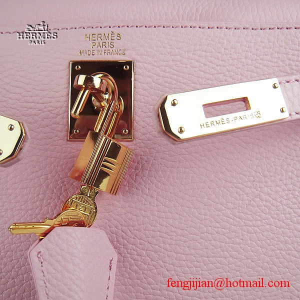 Hermes Kelly 32cm Togo Leather Bag Pink 6108 Gold Hardware