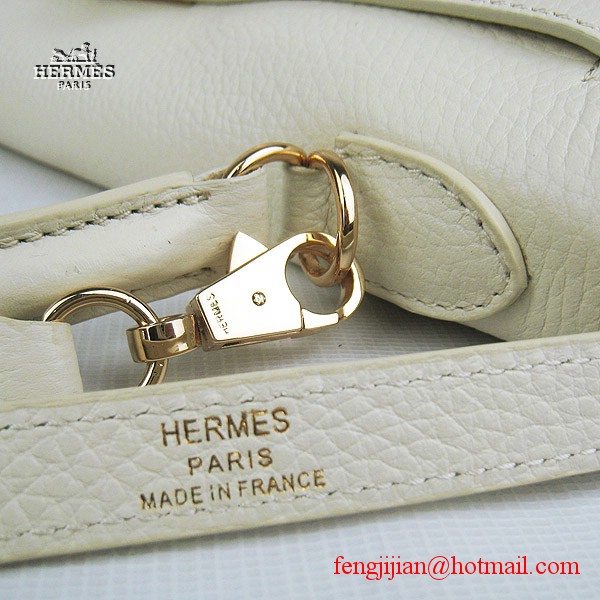 Hermes Kelly 32cm Togo Leather Bag Beige 6108 Gold Hardware
