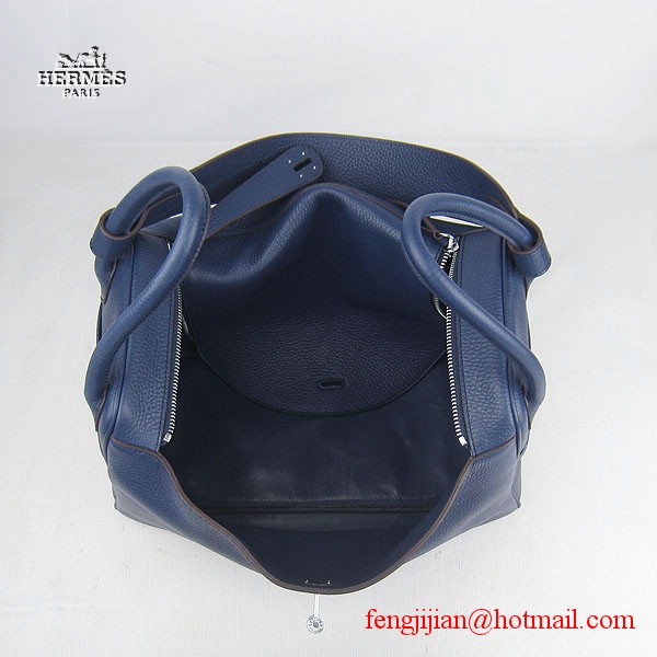 Hermes Women Shoulder Bag Dark Blue 6208