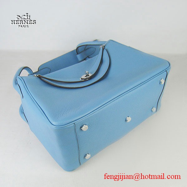 Hermes Women Shoulder Bag Light Blue 6208