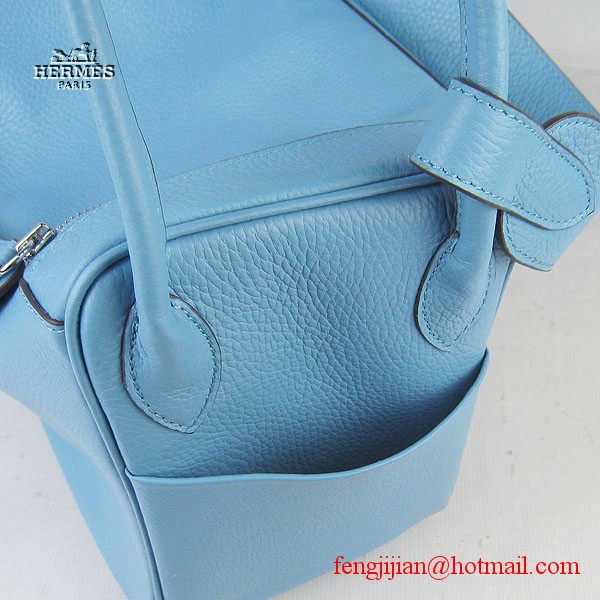 Hermes Women Shoulder Bag Light Blue 6208