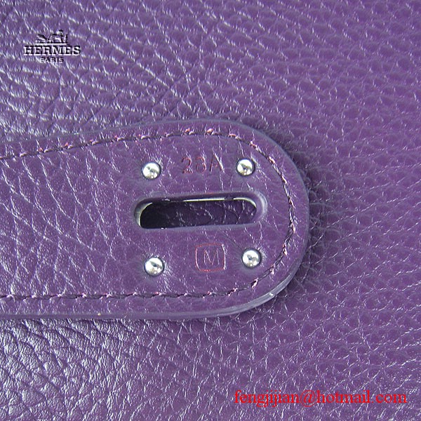 Hermes Women Shoulder Bag Light Purple 6208