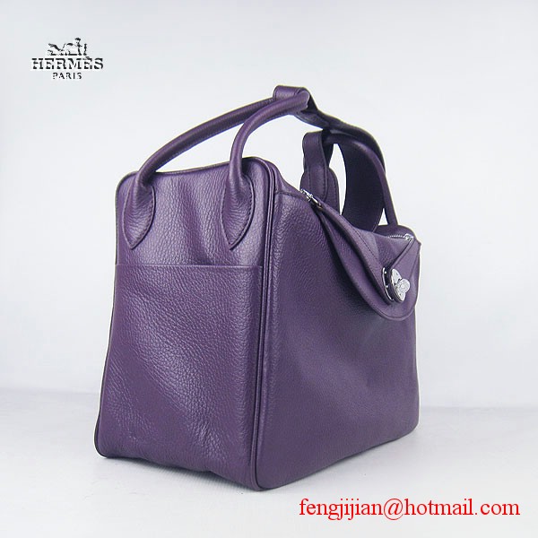 Hermes Women Shoulder Bag Light Purple 6208
