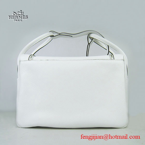 Hermes Women Shoulder Bag White 6208
