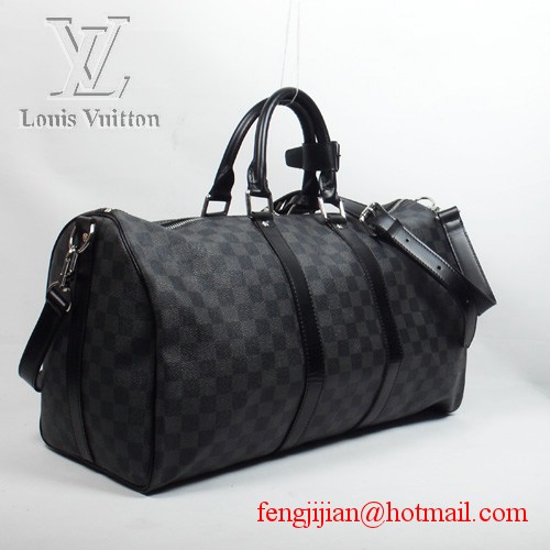 Louis Vuitton Damier Graphite Canvas Keepall 55 Strap N41413