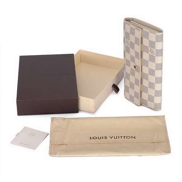 Louis Vuitton Damier Azur Canvas Sarah Wallet N61735