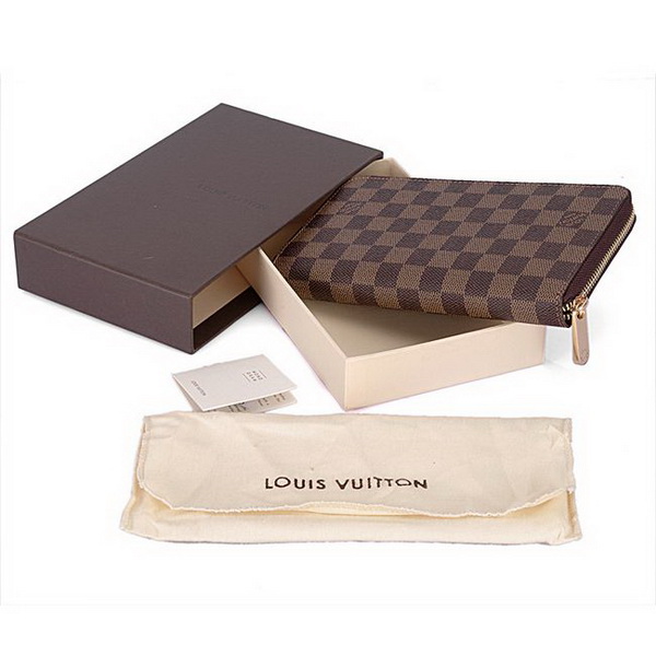 Louis Vuitton Wallets Damier Canvas Zippy N60015