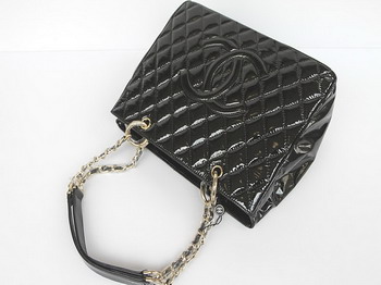 Chanel Quilted CC Tote Bag 35626 Black