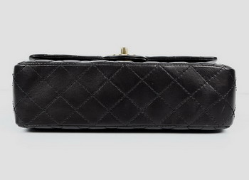 Chanel 2.55 Quilted Flap Handbag A1112 Black with Gold Hardware