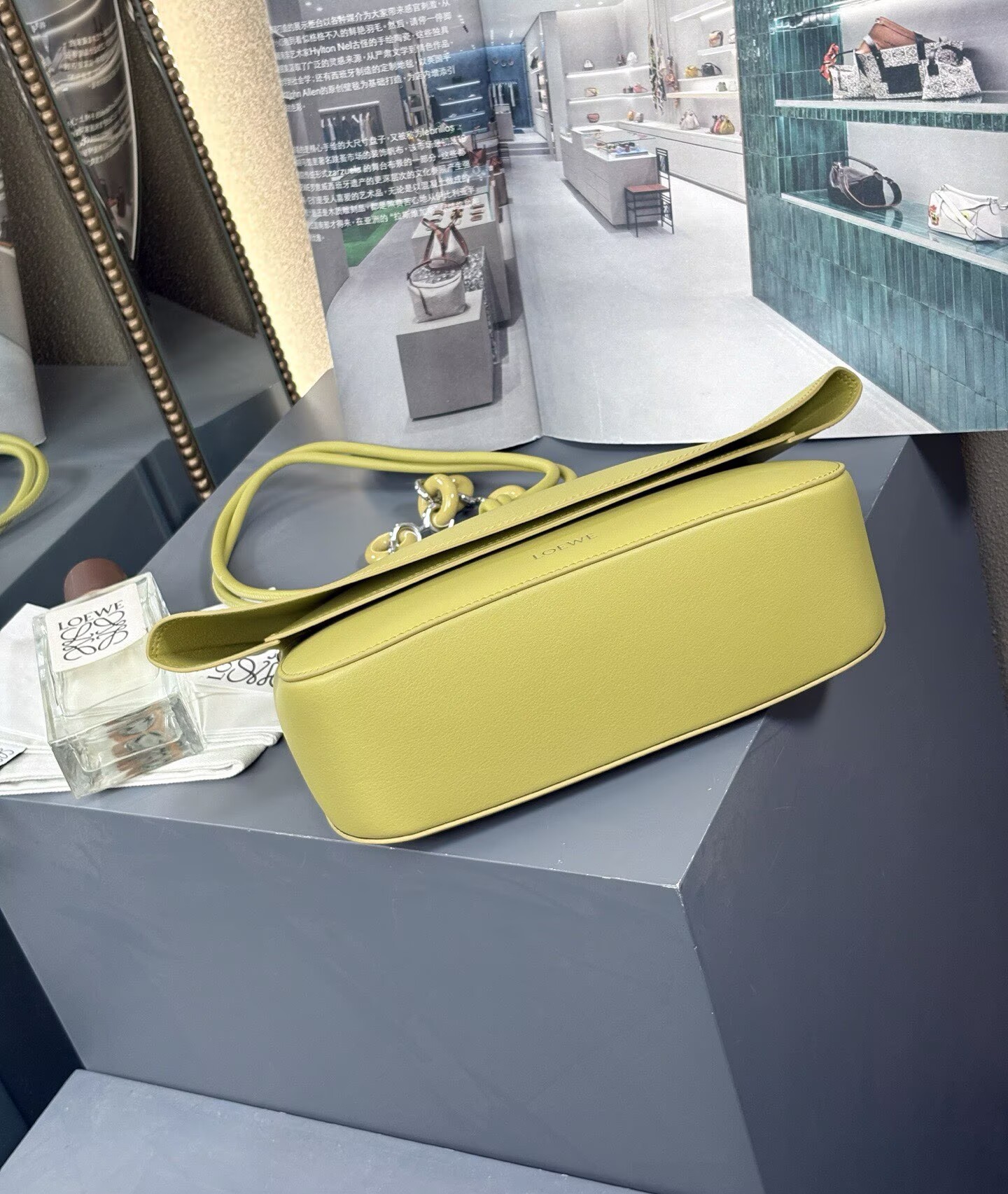 Loewe Ola Original Leather Fashion Handbag L53012 Lemo